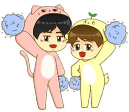 Littleoh and littlebyun sticker #7488144
