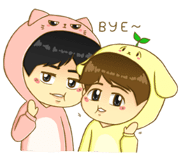 Littleoh and littlebyun sticker #7488147