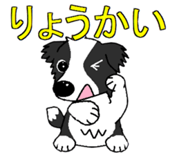 I Love cute  border collie sticker #7488329