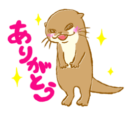 Kottsu the Oriental small-clawed otter sticker #7488348