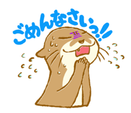 Kottsu the Oriental small-clawed otter sticker #7488349