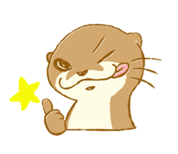 Kottsu the Oriental small-clawed otter sticker #7488351