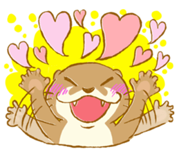 Kottsu the Oriental small-clawed otter sticker #7488353