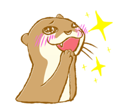 Kottsu the Oriental small-clawed otter sticker #7488354