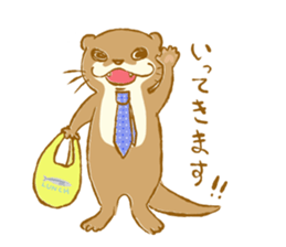 Kottsu the Oriental small-clawed otter sticker #7488356