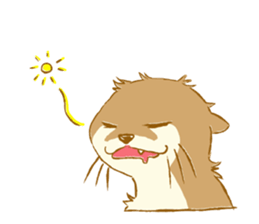 Kottsu the Oriental small-clawed otter sticker #7488360