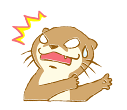 Kottsu the Oriental small-clawed otter sticker #7488361
