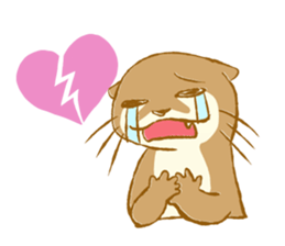 Kottsu the Oriental small-clawed otter sticker #7488365