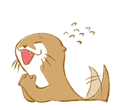 Kottsu the Oriental small-clawed otter sticker #7488372