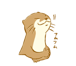 Kottsu the Oriental small-clawed otter sticker #7488373