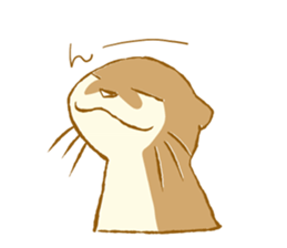 Kottsu the Oriental small-clawed otter sticker #7488374