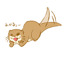 Kottsu the Oriental small-clawed otter sticker #7488375