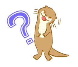 Kottsu the Oriental small-clawed otter sticker #7488379