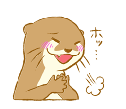 Kottsu the Oriental small-clawed otter sticker #7488384