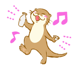 Kottsu the Oriental small-clawed otter sticker #7488385