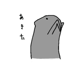 Moai without speaking ability sticker #7488588
