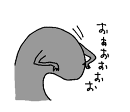 Moai without speaking ability sticker #7488626