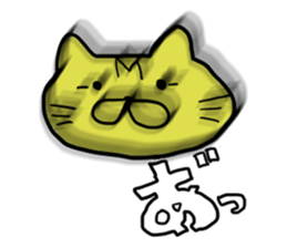 Cat and a girl and a tree sticker #7488762