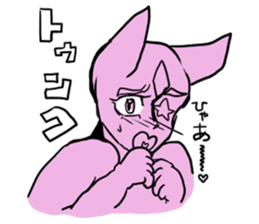 Cat and a girl and a tree sticker #7488778