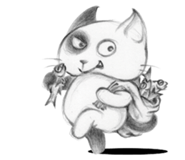 Crazy Cat Club sticker #7489394