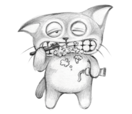 Crazy Cat Club sticker #7489408