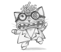 Crazy Cat Club sticker #7489412