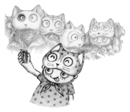 Crazy Cat Club sticker #7489427