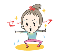 girl and sometimes cat. sticker #7489474