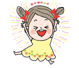 girl and sometimes cat. sticker #7489484