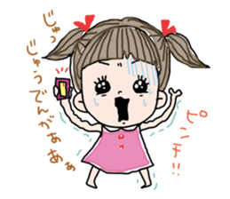 girl and sometimes cat. sticker #7489498