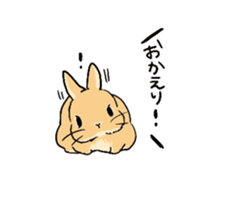 Cute rabbit life2 sticker #7489630