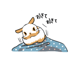 Cute rabbit life2 sticker #7489636