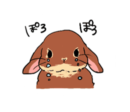 Cute rabbit life2 sticker #7489637
