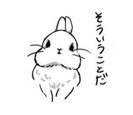 Cute rabbit life2 sticker #7489648