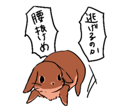 Cute rabbit life2 sticker #7489662