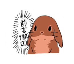 Cute rabbit life2 sticker #7489666