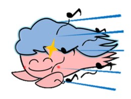 Futa wind fairy, is always healthy. sticker #7489868