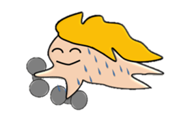 Futa wind fairy, is always healthy. sticker #7489876