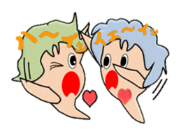 Futa wind fairy, is always healthy. sticker #7489877