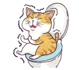 Cat sticker that can be used every day sticker #7490626