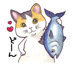 Cat sticker that can be used every day sticker #7490627