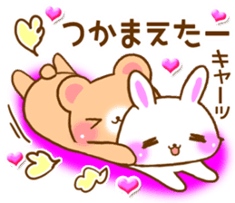 Rabbit and bear Love sticker Special new sticker #7490802