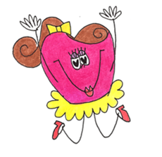 Miss. Heart and Friends sticker #7490868