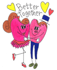 Miss. Heart and Friends sticker #7490869