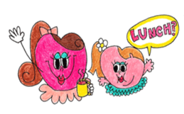 Miss. Heart and Friends sticker #7490872