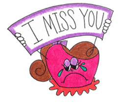 Miss. Heart and Friends sticker #7490876