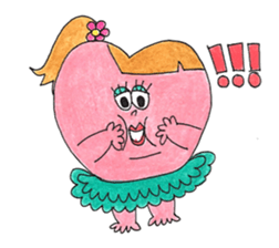 Miss. Heart and Friends sticker #7490893