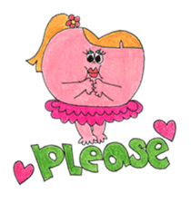 Miss. Heart and Friends sticker #7490894