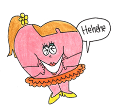 Miss. Heart and Friends sticker #7490895