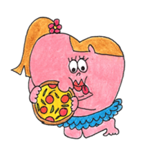 Miss. Heart and Friends sticker #7490896